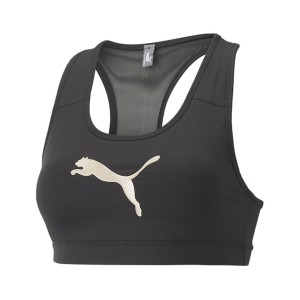 Puma Mids 4 Keeps Training Γυναικειο Μπουστακι Μαυρο - Χρυσο