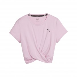 Puma Studio Yogini Lite Twist Γυναικεια Μπλουζα Ροζ