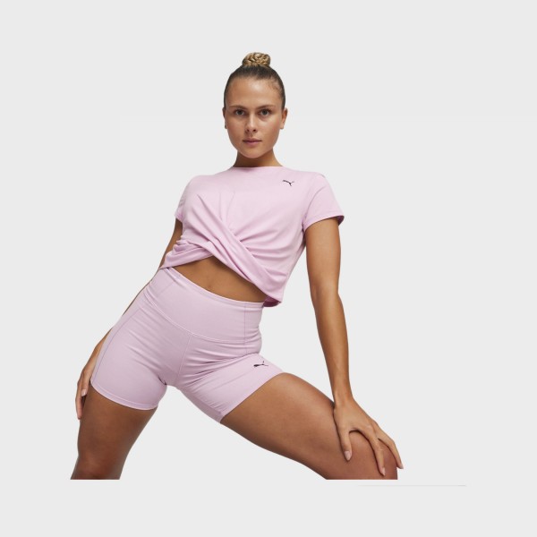Puma Studio Yogini Lite Twist Γυναικεια Μπλουζα Ροζ