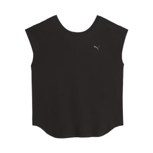 Puma Studio Foundation Small Logo Γυναικεια Αμανικη Μπλουζα Μαυρη