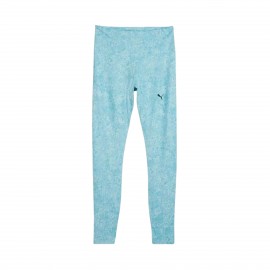Puma Foundation High Waist 7-8 Floral Γυναικειο Κολαν Τιρκουαζ