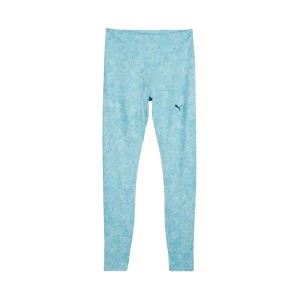 Puma Foundation High Waist 7-8 Floral Γυναικειο Κολαν Τιρκουαζ