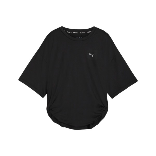 Puma Studio Twist Dry Cell Crew Neck Γυναικεια Μπλουζα Μαυρη