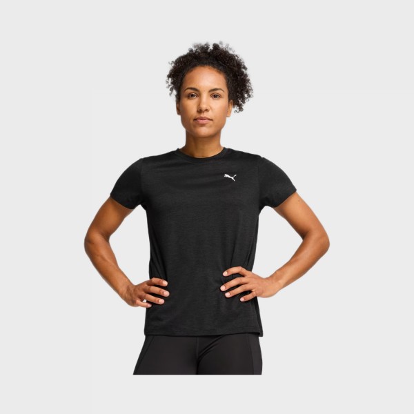 Puma Tad Essentials Heather Αθλητικη Γυναικεια Μπλουζα Μαυρη