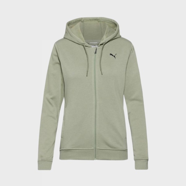 Puma Tad Essentials Hooded Small Logo Γυναικεια Ζακετα Λαδι