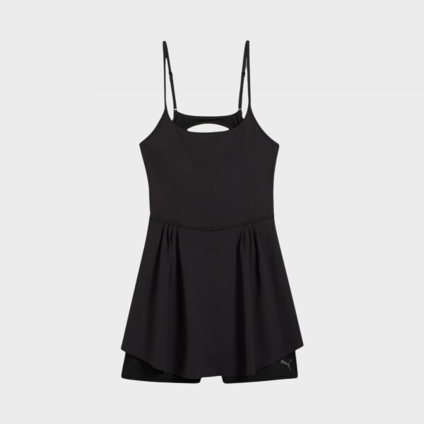 Puma Move Clound Spun Drycell Mini Αμανικο Γυναικειο Φορεμα Μαυρο