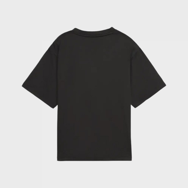 Puma Tad Essentials Logo Relaxed Γυναικεια Μπλουζα Μαυρη