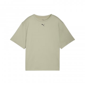 Puma Tad Essentials Logo Relaxed Γυναικεια Μπλουζα Πρασινη