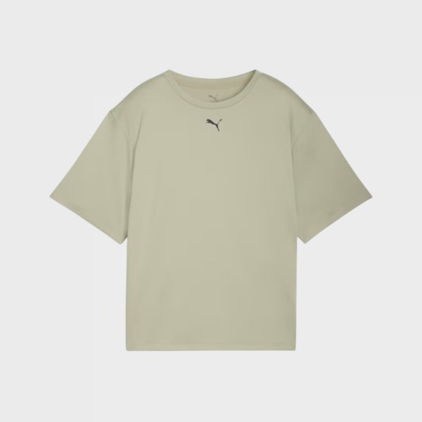 Puma Tad Essentials Logo Relaxed Γυναικεια Μπλουζα Πρασινη