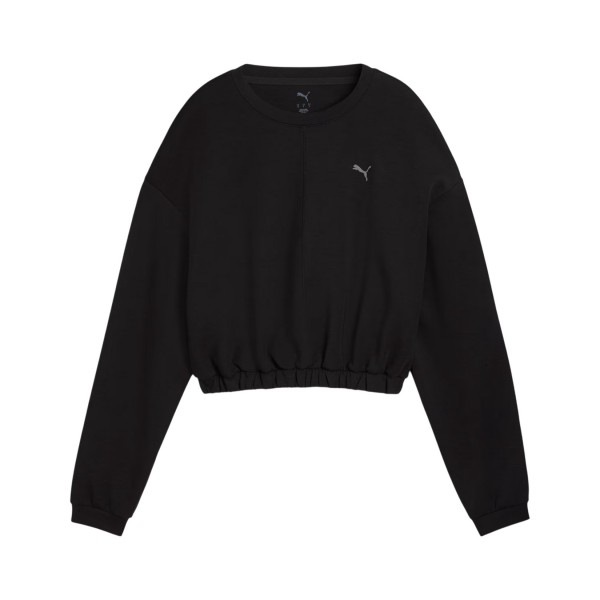 Puma Cloudspun Crew Neck Performance Γυναικειο Φουτερ Μαυρο