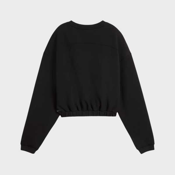 Puma Cloudspun Crew Neck Performance Γυναικειο Φουτερ Μαυρο