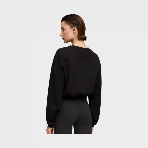 Puma Cloudspun Crew Neck Performance Γυναικειο Φουτερ Μαυρο
