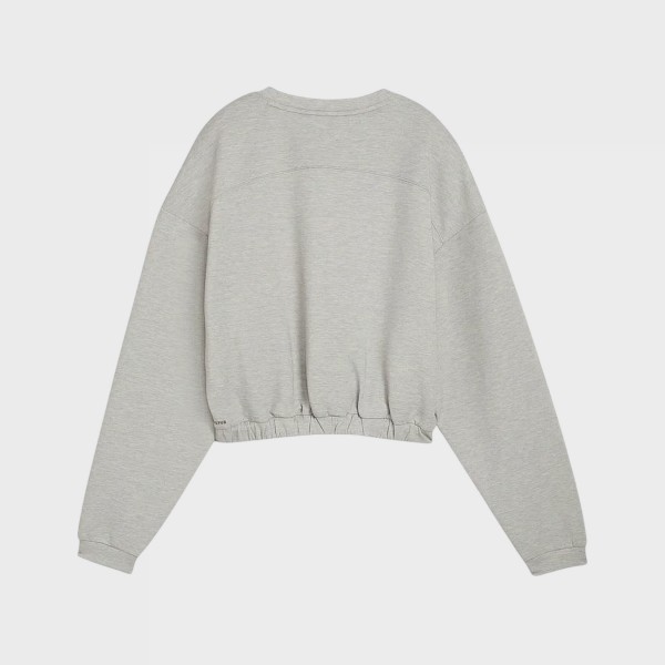 Puma Cloudspun Crew Neck Performance Γυναικειο Φουτερ Γκρι
