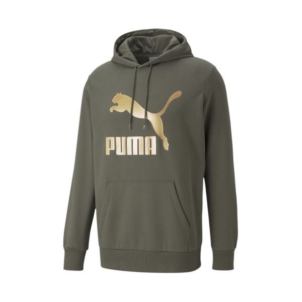 Puma SS Big Logo Fleece Φουτερ Χακι
