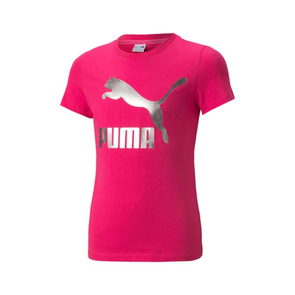 Puma Classic Logo Tee G Παιδικη Μπλουζα Φουξια