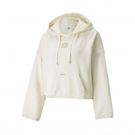 Puma RE.GEN Cropped  Γυναικειο Φουτερ Λευκο
