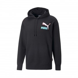 Puma Fandom TR Relaxed Fit Ανδρικο Φουτερ Μαυρο