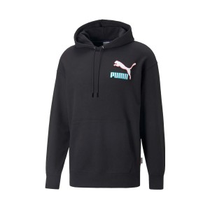 Puma Fandom TR Relaxed Fit Ανδρικο Φουτερ Μαυρο