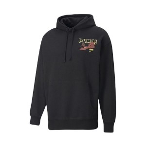 Puma Downtown Graphic Ανδρικο Φουτερ Μαυρο