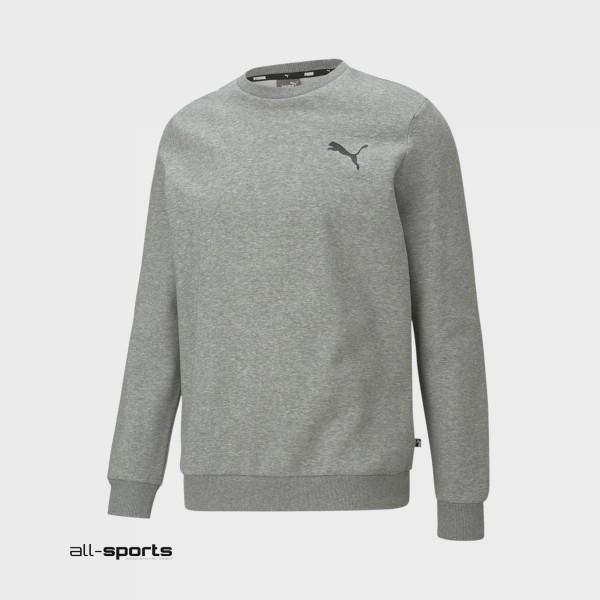 Puma Essential Small Logo Ανδρικο Φουτερ Γκρι