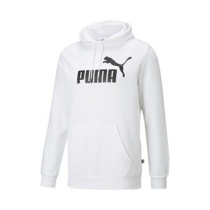 Puma Essentials Big Logo Fleece Hooded Ανδρικo Φουτερ Λευκο