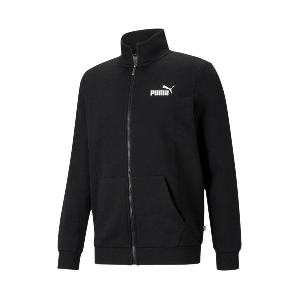 Puma Essentials Fleece Crew Neck Small Logo Ανδρικη Ζακετα Μαυρη