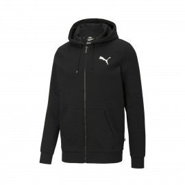 Puma Essential Logo Ανδρικη Ζακετα Μαυρη