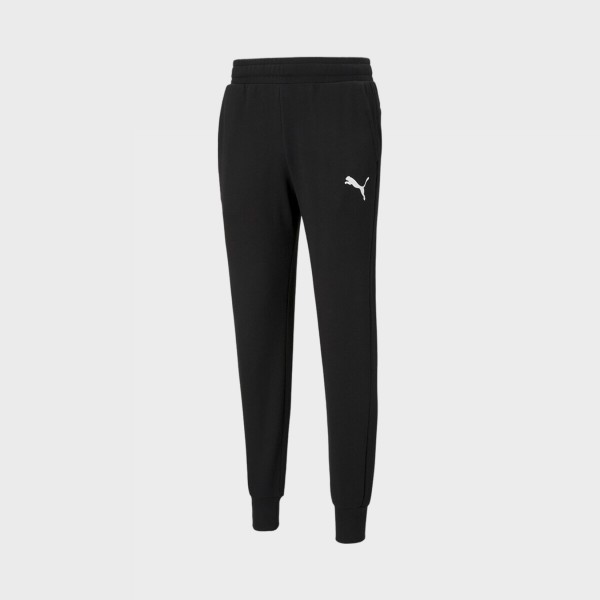 Puma Essentials Logo Pants TR Slim Ανδρικη Φορμα Μαυρη