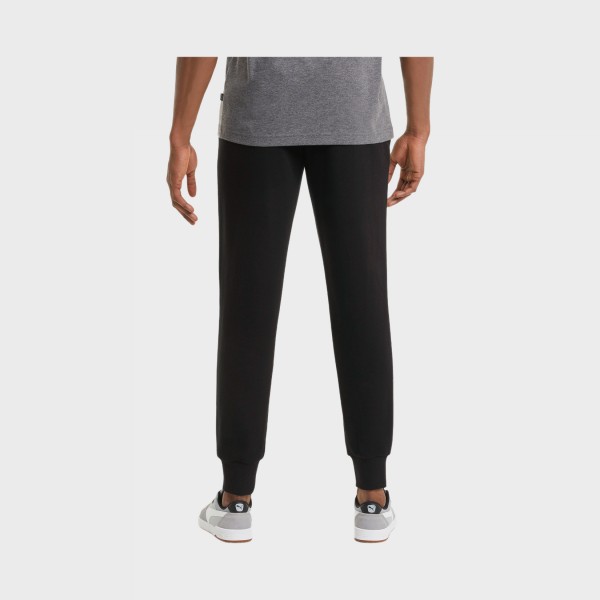 Puma Essentials Logo Pants TR Slim Ανδρικη Φορμα Μαυρη