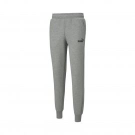 Puma Essentials Logo Pants TR Slim Ανδρικη Φορμα Γκρι