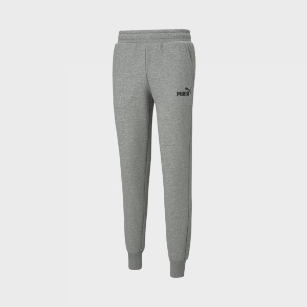 Puma Essentials Logo Pants TR Slim Ανδρικη Φορμα Γκρι