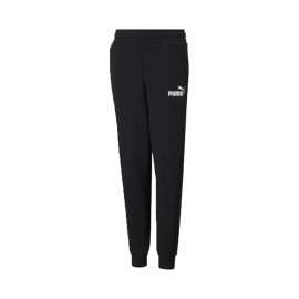 Puma Essential Logo Pants Fleece Παιδικο Παντελονι Μαυρο