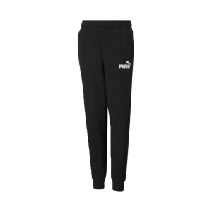 Puma Essential Logo Pants Fleece Παιδικο Παντελονι Μαυρο