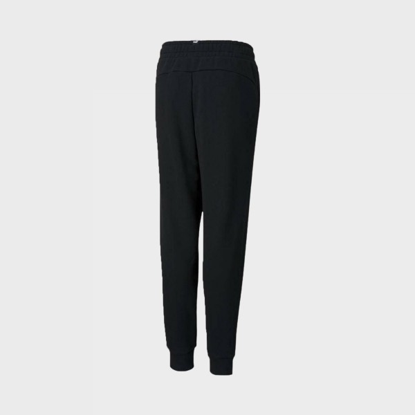 Puma Essential Logo Pants Fleece Παιδικο Παντελονι Μαυρο