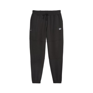 Puma Downtown Tr Baggy Embroidered Logo Ανδρικο Παντελονι Μαυρο