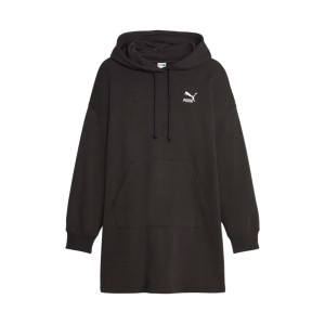 Puma Classics Hooded TR Small Logo Γυναικειο Φορεμα Μαυρο