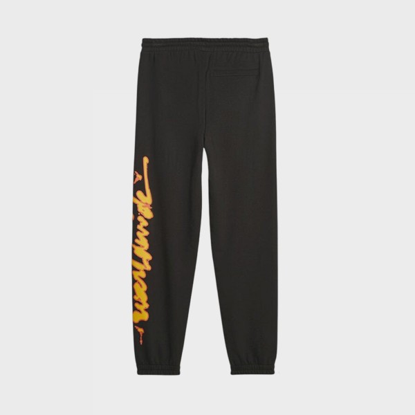 Puma SWxP Worldwide TR Leg Print Ανδρικο Παντελονι Μαυρο