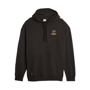 Puma Downtown TR Graphic Back Hooded Ανδρικο Φουτερ Μαυρο