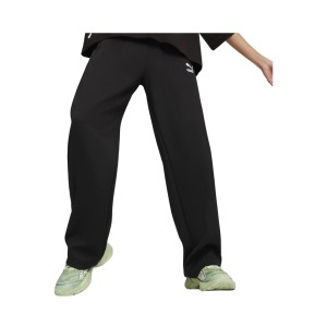 Puma Prime T7 High Waist Straight Leg Γυναικειο Παντελονι Μαυρο