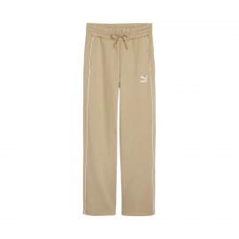 Puma Prime T7 High Waist Straight Leg Γυναικειο Παντελονι Μπεζ