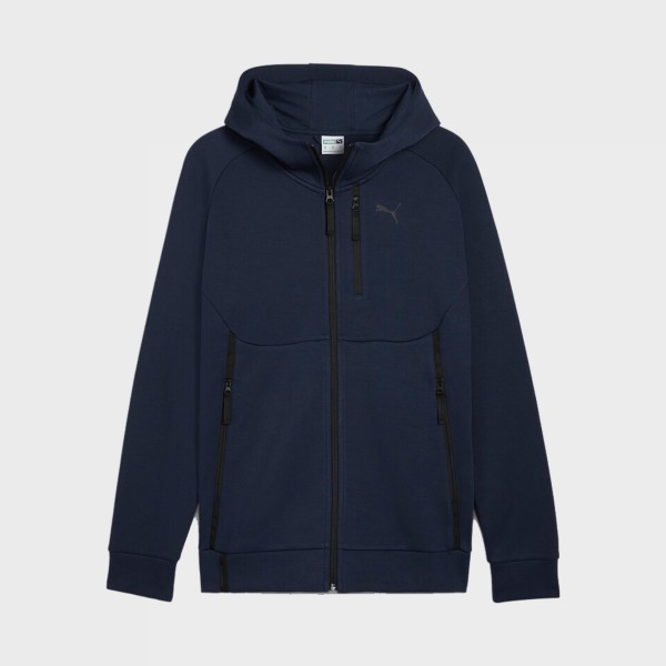 Puma Tech Drycell Regular Fit Cat Logo Hooded Ανδρικη Ζακετα Μπλε