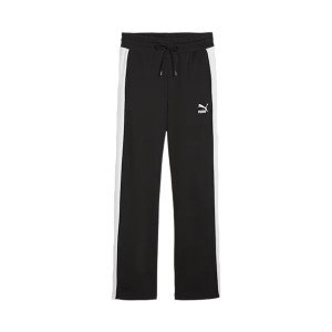 Puma Iconic T7 Straight Leg Track Γυναικειο Παντελονι Μαυρο - Λευκο
