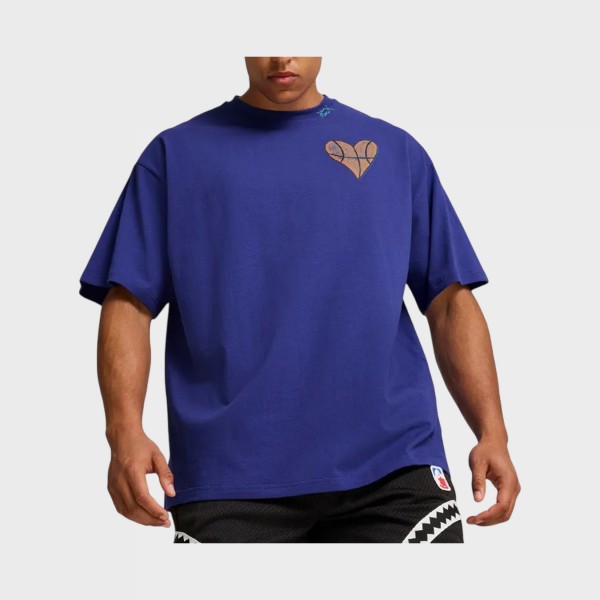Puma Getting Crafty Basketaball IV Haters Graphic Ανδρικη Μπλουζα Μωβ