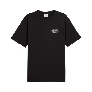 Puma Drive In Graphic Back Relaxed Fit Ανδρικη Μπλουζα Μαυρη