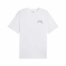 Puma Shop Way 1 Graphic Back Relaxed Fit Ανδρικη Μπλουζα Λευκη