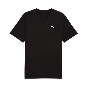 Puma Wordrobe Essentials Chest Sleek Logo Ανδρικη Μπλουζα Μαυρη
