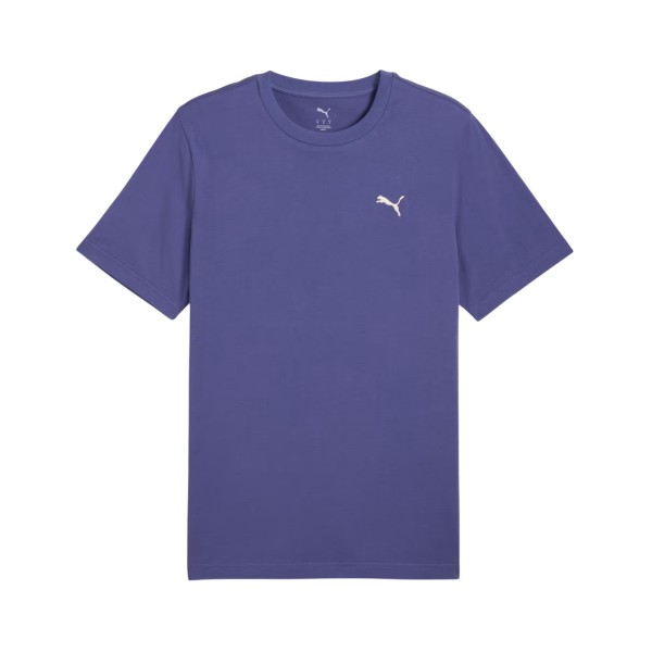 Puma Wordrobe Essential Chest Sleek Logo Ανδρικη Μπλουζα Μπλε Μωβ
