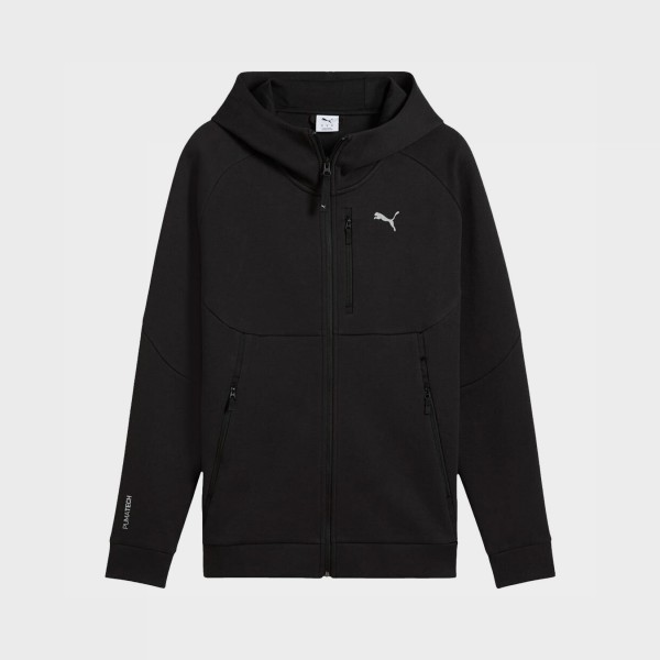 Puma Pumatech Full Zip Dry Cell Hooded Ανδρικη Ζακετα Μαυρη
