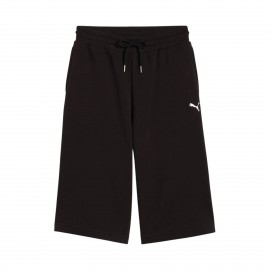 Puma Wordrobe Essentials Relaxed Jorts 14 Ιντσες Γυναικεια Βερμουδα Μαυρη