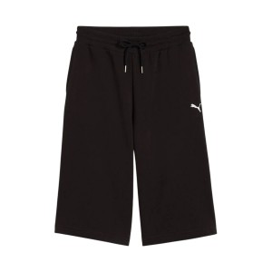 Puma Wordrobe Essentials Relaxed Jorts 14 Ιντσες Γυναικεια Βερμουδα Μαυρη